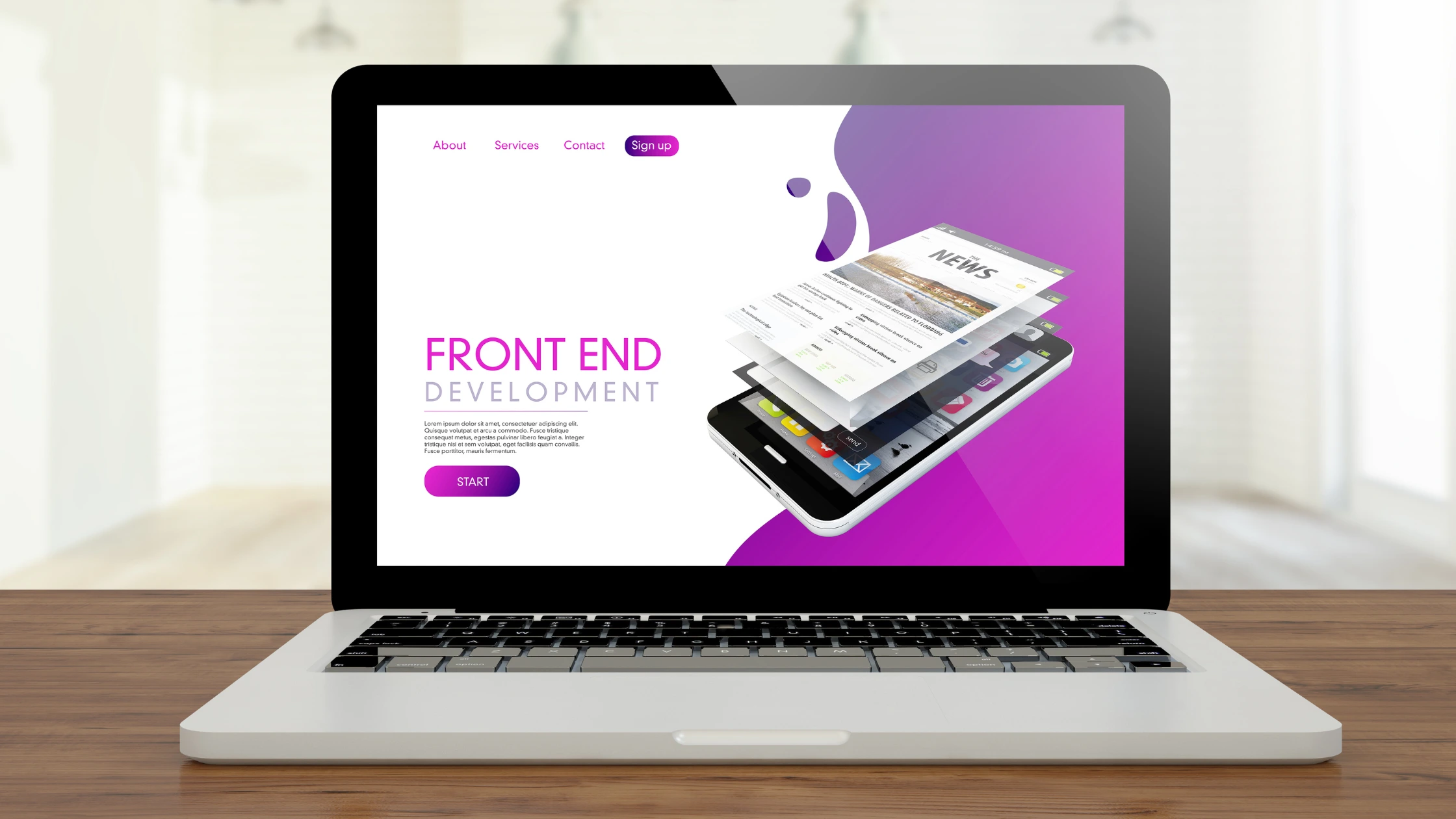 website developer homepage