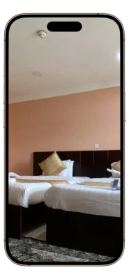 Hotel website featuring room bookings