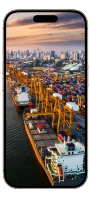 Logistics website with tracking system